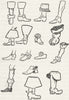 COSTUME. Boots 1926 old vintage print picture