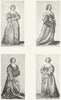 ENGLAND. Costume of Reign George 3rd 1926 old vintage print picture