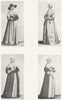 ENGLAND. Costume of Reign George 3rd 1926 old vintage print picture