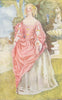 COSTUME. A Woman of reign Charles II 1660-1685 1926 old vintage print picture