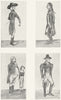 ENGLAND. DRESS Reign George 4th. 1795; 1797 1926 old vintage print picture