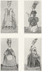 ENGLAND. DRESS Reign George 4th. 1775; 1776 1926 old vintage print picture