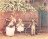 KATE GREENAWAY. Garden Seat 1905 old antique vintage print picture