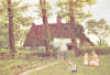 KATE GREENAWAY. a Surrey cottage 1905 old antique vintage print picture