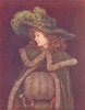KATE GREENAWAY. Peacock Girl 1905 old antique vintage print picture