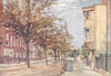 LONDON. Church Row, Hampstead 1907 old antique vintage print picture