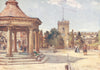 MIDDX. Enfield 1907 old antique vintage print picture