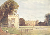 LONDON. Syon House, Brentford. Garden Front 1907 old antique print picture