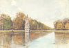 LONDON. Diana Fountain, Bushy Park 1907 old antique vintage print picture