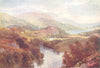 PERTHSHIRE. River Teith, Lochs Achray Vennachar 1904 old antique print picture