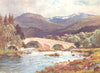 SCOTLAND. Mar bridge & Lochnagar, Aberdeenshire 1904 old antique print picture