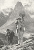 SWITZERLAND. Consulting Murray 1891 old antique vintage print picture