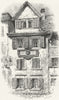 SWITZERLAND. John Hus, Constance 1891 old antique vintage print picture