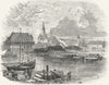 SWITZERLAND. Council House, Constance 1891 old antique vintage print picture