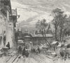 SWITZERLAND. Ilanz, Grisons 1891 old antique vintage print picture