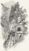 SWITZERLAND. Via Mala 1891 old antique vintage print picture