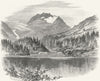 SWITZERLAND. Maloja pass 1891 old antique vintage print picture