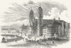 SWITZERLAND. Einsiedeln 1891 old antique vintage print picture