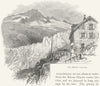 SWITZERLAND. Rhone Glacier 1891 old antique vintage print picture