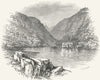 SWITZERLAND. Grimsel, Hospice 1891 old antique vintage print picture