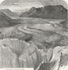 SWITZERLAND. Great Aletsch Glacier 1891 old antique vintage print picture