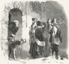 SWITZERLAND. Arrival at Hospice, Simplon 1891 old antique print picture