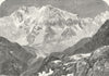 SWITZERLAND. Monte Rosa Moro 1891 old antique vintage print picture