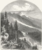HAUTE-SAVOIE. Valley of Chamonix 1891 old antique vintage print picture