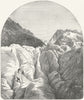 FRANCE. Glacier Climbing 1891 old antique vintage print picture