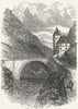 SWITZERLAND. St Maurice (Vaud) 1891 old antique vintage print picture