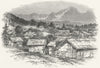 SWITZERLAND. Villars 1891 old antique vintage print picture