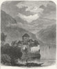 SWITZERLAND. Chillon & Alps 1891 old antique vintage print picture