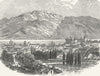 HAUTE-SAVOIE. Annecy, Savoy 1891 old antique vintage print picture
