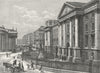 IRELAND. Trinity college & bank of, Dublin 1888 old antique print picture