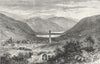 IRELAND. Vale of Glendalough 1888 old antique vintage print picture