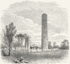 IRELAND. Round tower of Donaghmore 1888 old antique vintage print picture