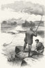 IRELAND. At Castle Connell, Shannon 1888 old antique vintage print picture