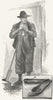 IRELAND. An Arran Islander 1888 old antique vintage print picture