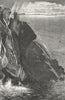 IRELAND. Carrigan Head, Donegal 1888 old antique vintage print picture