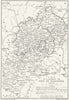 DIOCESE OF WORCESTER.Pre/post reformation & 1834. WORCESTERSHIRE 1897 old map