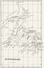DIOCESE OF NEWFOUNDLAND. Anglican. Canada 1897 old antique map plan chart