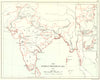 ASIAN ANGLICAN CHURCH DIOCESES. India Ceylon Burma Japan Korea China 1897 map