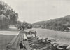 BERKS. Raymead, Maidenhead boats 1897 old antique vintage print picture