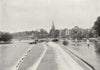 BUCKS. Great Marlow, bridge & Weir 1897 old antique vintage print picture
