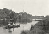 BERKS. Bisham, river ladies boat parasol 1897 old antique print picture