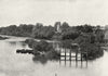 BERKS. Caversham, river 1897 old antique vintage print picture