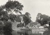 OXON. Whitchurch, bridge 1897 old antique vintage print picture