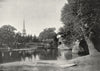 OXON. Wallingford bridge & St Peter's Church 1897 old antique print picture
