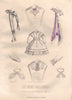 FASHION. ladies clothing 1869 old antique vintage print picture