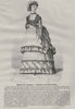 FASHION. Elegant Parisian lady 1869 old antique vintage print picture